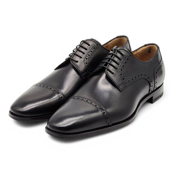 Christian Louboutin Top Daviol Leather Derby Shoes - Black EU 40.5 / US 7.5 $995 - Picture 2 of 9